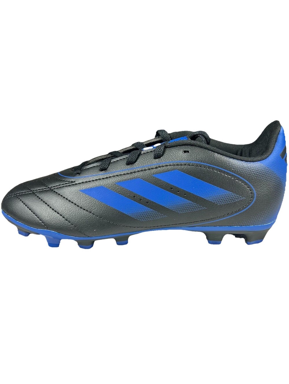 Adidas Goletto IX FG/MG J Soccer Cleats Youth Size 4.5 Black Blue Football Cleat